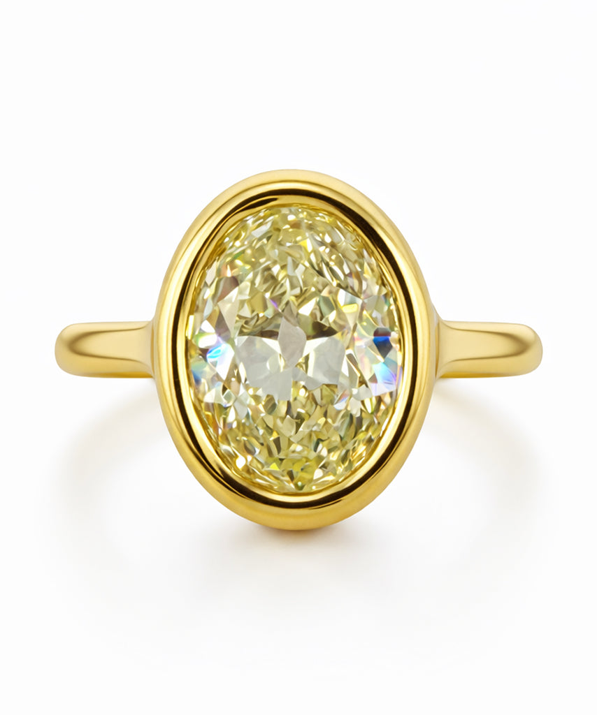Antique Yellow Diamond Engagement Ring