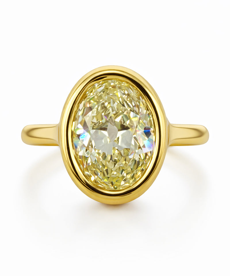 Antique Yellow Diamond Engagement Ring