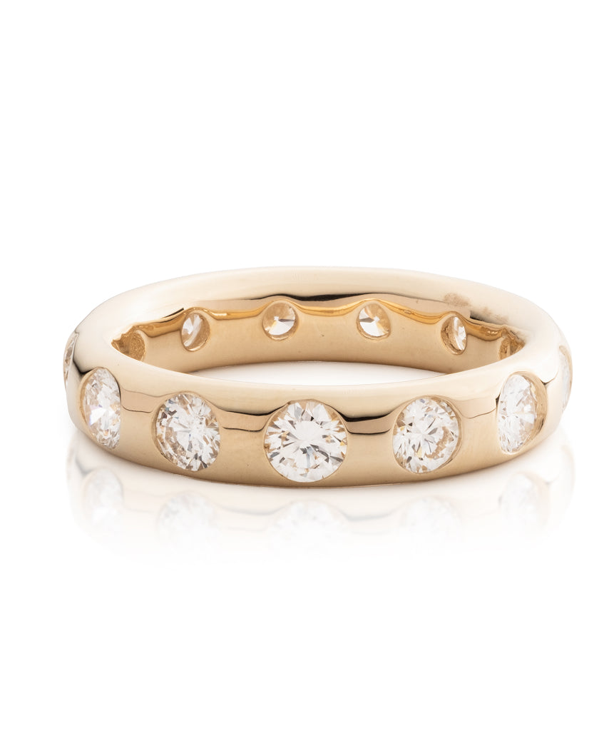 Burnished Diamond Band