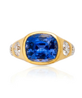 Sapphire & Diamond Engagement Ring