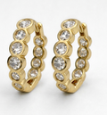 Mega Mixed Sized Diamond Hoops