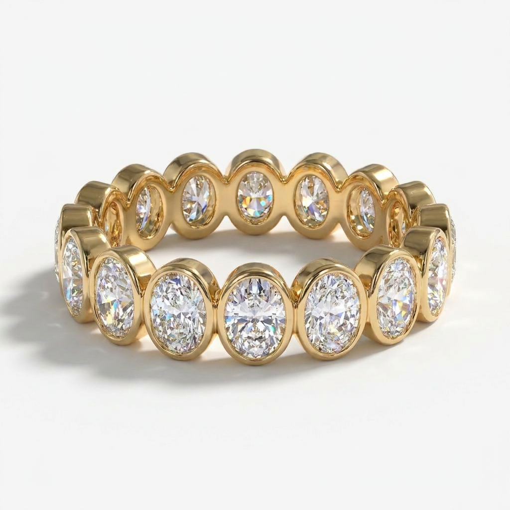 Oval Eternity Band
