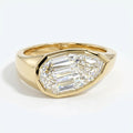 Step Cut Pear Cigar Ring